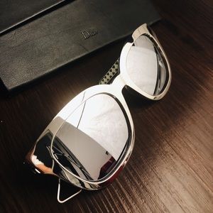 Dior Silver Metal Sunglasses